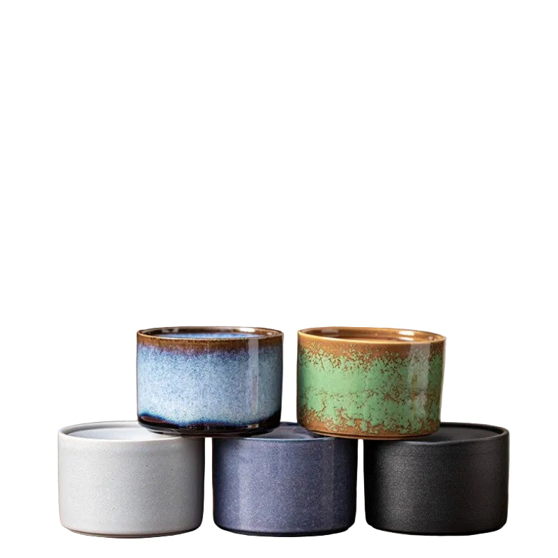 Ceramic Ashtray with Funnel Lid Windproof Design