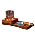 Cigar Ashtray Whiskey Coaster Combo